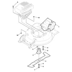 TURBO X3 50 SB - 2012-2014 - 290506821/CAS - Stiga Rotary Mower Blade Diagram
