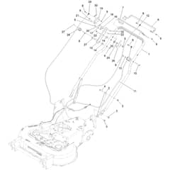 Toro TurfMaster 76cm - 22207 (412700000 - 415399999) Handle