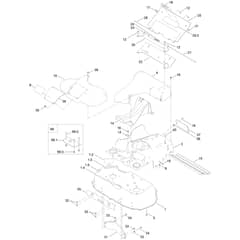 Toro TurfMaster 76cm - 22207 (406000000 - 407299999) Deck, Frame and Chute