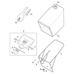 TWINCLIP 50 S B - 2018 - 294512028/ST1 - Stiga Rotary Mower Grass Catcher Diagram