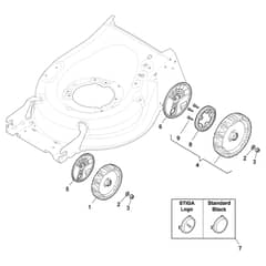 TWINCLIP 50 SV H - 2016-2019 - 294513038/S16 - Stiga Rotary Mower Wheels and Hub Caps Diagram