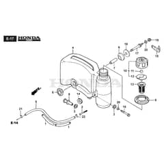 TWINCLIP 55 S-R H BBC - 2018-2022 - 294569338/ST1 - Stiga Rotary Mower Fuel Tank Diagram