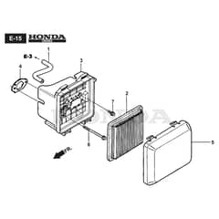 TWINCLIP 55 SV H - 2016-2018 - 294563038/S16 - Stiga Rotary Mower Air Cleaner Diagram