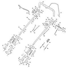 TWINCLIP 55 SV H - 2016-2018 - 294563038/S16 - Stiga Rotary Mower Handle Upper Part Diagram