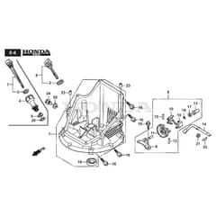TWINCLIP 55 SV H - 2016-2018 - 294563038/S16 - Stiga Rotary Mower Oil Pan Diagram