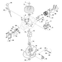 TWINCLIP 950 VR - 2023-2024 - 294519048/ST1 - Stiga Rotary Mower Engine ST 02 Diagram