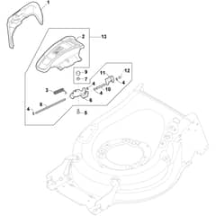 Twinclip 950e V Kit - 2023-2025 - 294513998/UKS - Stiga Rotary Mower Ejection-Guard Diagram