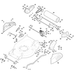 Twinclip 950E VR KIT - 2023-2025 - 294519198/ST1 - Stiga Rotary Mower Deck and Height Adjusting Diagram