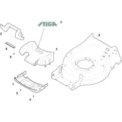 Twinclip 950E VR KIT - 2023-2025 - 294519198/ST1 - Stiga Rotary Mower Mask Diagram