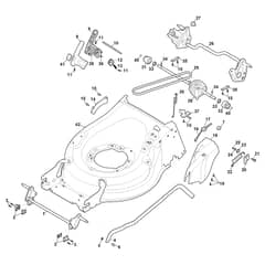 TWINCLIP 955 B - 2022 - 294568038/ST2 - Stiga Rotary Mower Deck and Height Adjusting Diagram