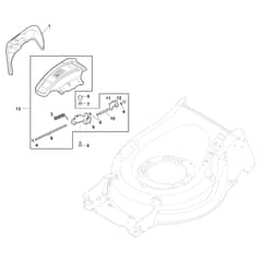 TWINCLIP 955 V - 2024-2025 - 294563838/ST1 - Stiga Rotary Mower Ejection Guard Diagram