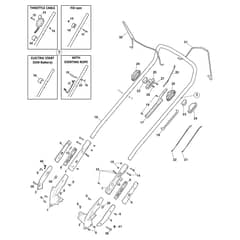 TWINCLIP 955 VR - 2023-2025 - 294569048/ST1 - Stiga Rotary Mower Handle Upper Part Diagram
