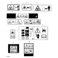 John Deere TX4X2 - PC9461 - Labels (160001 - ) - ST1035602