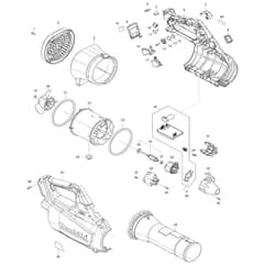 Makita UB001G - Cordless Blower - Power Tool Diagram