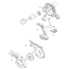 Makita UB002G - Cordless Blower - Power Tool Diagram
