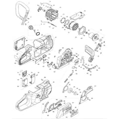 Makita UC010G - 300mm Cordless Chain Saw - Power Tool Diagram