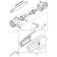Makita UC4000A - Chain Saw - Power Tool 01 Diagram