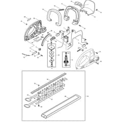 Makita UH4030 - Hedge Trimmer 400mm - Power Tool Diagram