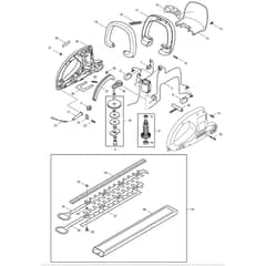 Makita UH4830 - Hedge Trimmer 480mm - Power Tool Diagram