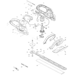 Makita UH5260 - Hedge Trimmer 520mm - Power Tool Diagram
