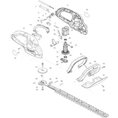 Makita UH5261 - Hedge Trimmer - Power Tool Diagram