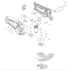 Makita UM600D - Cordless Grass Shear - Power Tool Diagram