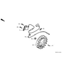 Honda UMK422-UT4E -  Flywheel, Ignition Diagram