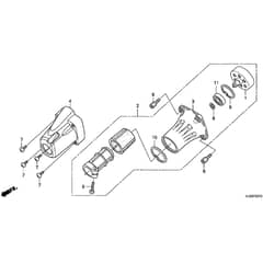 Honda UMK425E2-HAJF-UEET -  Clutch Housing Diagram