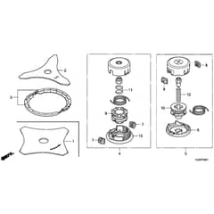 Honda UMK425E2-HAJF-UEET -  Cutter Blade, Nylon Cutter Diagram