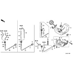 Honda UMK425E2-HAJF-UEET -  Fuel Tank Diagram