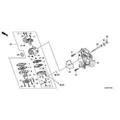 Honda UMK425E-L3E -  Carburettor Diagram