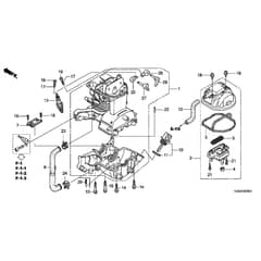 Honda UMK425E-L3EA -  Cylinder Head Cover, Crankcase Set Diagram