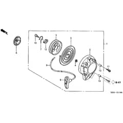Honda UMK425E-LEE -  Recoil Starter Diagram