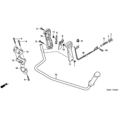 Honda UMK425E-U3E -  Handle Pipe Diagram
