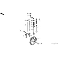 Honda UMK431-LNC -  Camshaft Diagram