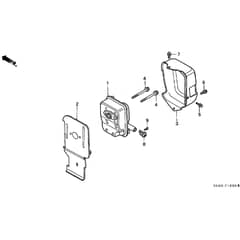 Honda UMK431-LNC -  Muffler Diagram