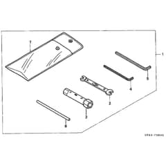 Honda UMK431-UT3D -  Tool 02 Diagram