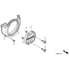 Honda UMK431E-L3EA -  Fan Cover, Clutch Diagram