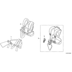 Honda UMK431E-LE -  Shoulder Belt Diagram