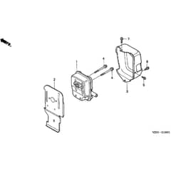 Honda UMK431E-U3E -  Muffler Diagram
