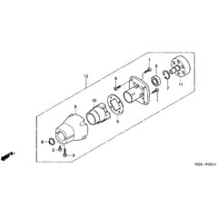Honda UMK431E-U3EA -  Clutch Housing Diagram
