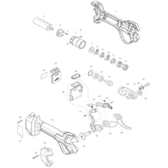 Makita UP100D - Cordless Pruning Shears - Power Tool Diagram