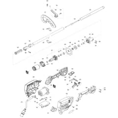 Makita UR201C - Battery Powered Grass Trimmer - Power Tool 02 Diagram