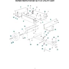 McCulloch Utility Cart - 2012-03 - Main Assy Parts Diagram