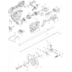 Makita UX01G - Crdlss Multi Fnctn Power Head - Power Tool Diagram