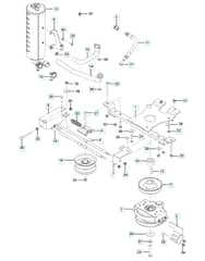 Husqvarna V548 - Engine Mounting With Guards & Muffler