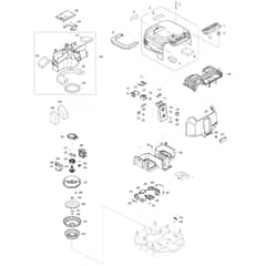 Makita VC003GL - Cordless Vacuum Cleaner - Power Tool 01 Diagram