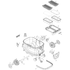 Makita VC006GM - Cordless Vacuum Cleaner - Power Tool 03 Diagram