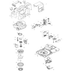 Makita VC013GL - Dc Backpack Vacuum Cleaner - Power Tool 01 Diagram