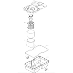 Makita VC013GL - Dc Backpack Vacuum Cleaner - Power Tool 02 Diagram